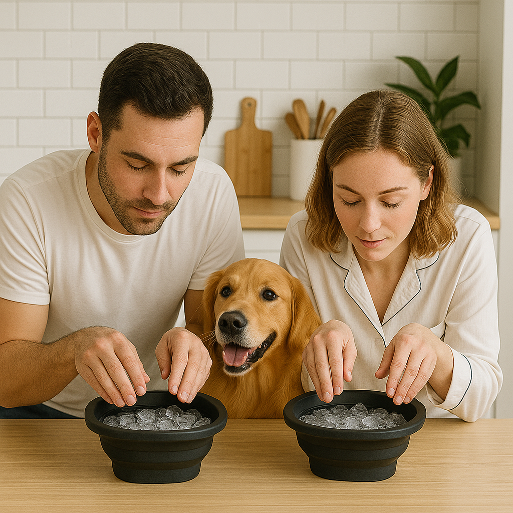 FrostFlex Collapsible Ice Facial Bowl – Built‑In Ice Tray for Portable Cold‑Plunge Therapy